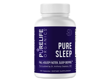 Load image into Gallery viewer, A bottle of Pure Sleep dietary supplement capsules from PureLife Organics.